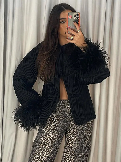 Aurelin Feather Coat