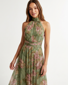 Lena | Elegantes Sommerkleid Mit Neckholder